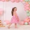 Baby Girl Birthday Dress Sleeveless Backless Princess Tutu Dress Toddler Cake Smash Party Photo Shoot Tulle Dresses Pink mesh 2-3 Years view 4