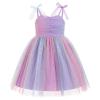Baby Girl Birthday Dress Sleeveless Backless Princess Tutu Dress Toddler Cake Smash Party Photo Shoot Tulle Dresses Purple Color 12-18 Months view 1