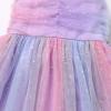Baby Girl Birthday Dress Sleeveless Backless Princess Tutu Dress Toddler Cake Smash Party Photo Shoot Tulle Dresses Purple Color 12-18 Months view 4
