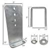 A.A 8 Pack 12" Galvanized L-Type Bunk Bracket Kit for Boat Trailer, fits 3x3 Cross Members, Heavy Duty (8 Pack) view 2