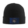 Silk Style Flag of Utah Beanie for Men Women Knit Cuffed Beanies Warm Winter Hat Skull Cap Black view 1