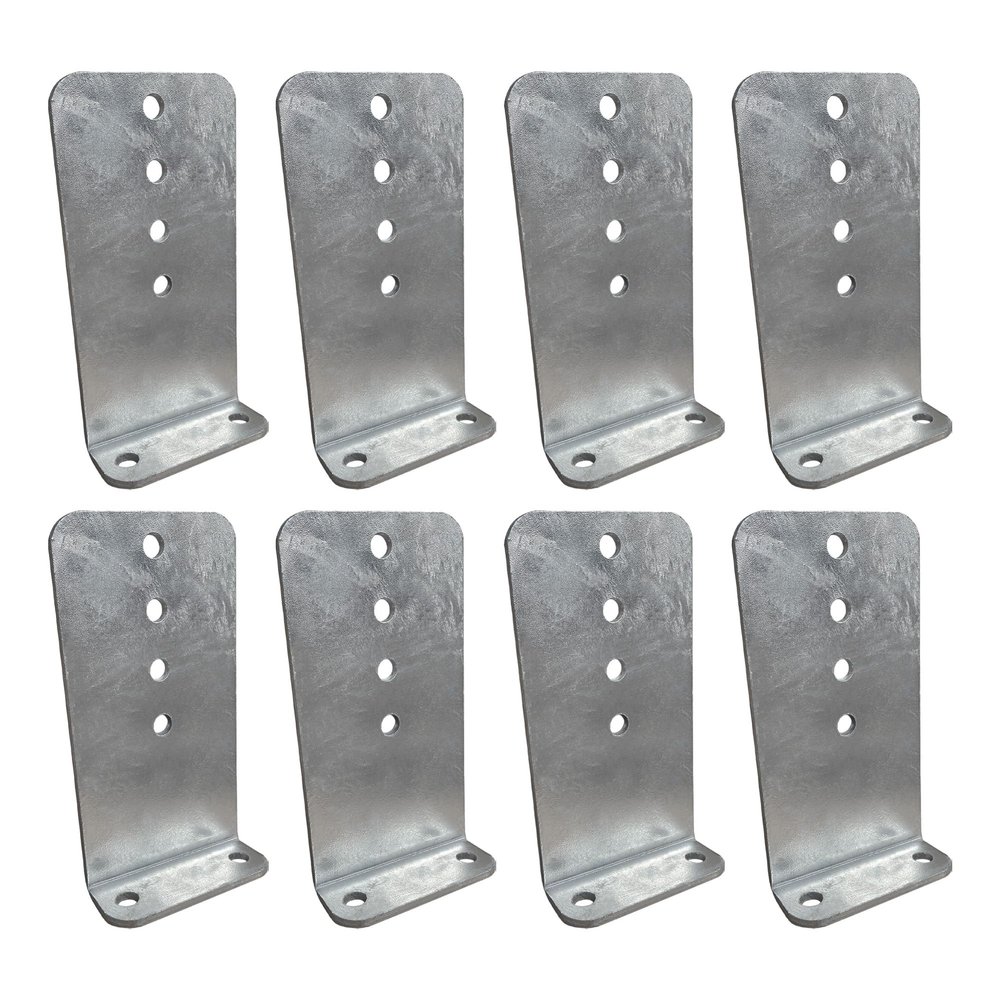 A.A 8 Pack 10" Galvanized L-Type Boat Trailer Bunk Bracket, Heavy Duty (8 Pack)