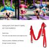 Aerial Yoga Swing Set, Adjustable Polyester Cotton Yoga Hammock for Improved Flexibility and Enhanced Fitness Experience for Air Yoga Inversion Fitness (Red) view 2