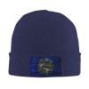 Silk Style Flag of Nebraska Beanie for Men Women Knit Cuffed Beanies Warm Winter Hat Skull Cap Navy Blue view 1