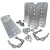 A.A 4 Pack 10" Galvanized L-Type Bunk Bracket Kit for Boat Trailer, fits 3x3 Cross Members, Heavy Duty (4 Pack) view 1