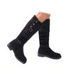 Dressy Boots for Women Sexy Fashion Round Toe Low Heels Knee High Boots Goth Slouchy Riding Boots with Low Heel view 1
