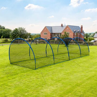 FORTRESS Pop-Up Baseball Batting Cage | Portable, Fiberglass Frame with Polyester Netting, Instant Setup for Anywhere Practice | Multiple Size Options, Includes Carry Bag (Fully Enclosed, 80ft)