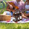Bike Beer Bottle Carrier Drink Carrier 6 Cups Bike Cup Holder Leather Beer Bottle Holder for Hiking Outdoor Activities Travel, Brown view 4