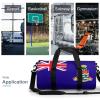 Cayman Lslands Flag Gym Duffel for Men Women Dry Wet Separation Sports Weekender Tote view 3