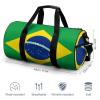 Brazil Flag Large Gym Duffel Bag with Wet Pocket for Men Women Travel Workout view 2