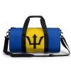 Barbados Flag Travel Gym Duffel Bag for Women Men Dry Wet Separation Carry On Weekender view 1
