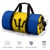Barbados Flag Travel Gym Duffel Bag for Women Men Dry Wet Separation Carry On Weekender view 2