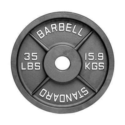35 lb Weight Plate Pair from Barbell Standard | Powder Coated & Extremely Durable | Fits 2" Olympic StandardBars | 2% Tolerance Guarantee