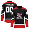 Onegam Custom Christmas Hockey Jersey for Men Women Youth, Santa Claus Ice Hockey Practice Uniform Sports Training Outfit view 1