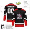 Onegam Custom Christmas Hockey Jersey for Men Women Youth, Santa Claus Ice Hockey Practice Uniform Sports Training Outfit view 3