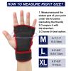 PATIKIL Workout Gloves, Weight Lifting Gloves for Men and Women, Gym Gloves for Cycling Sports Training Fitness, Size M, Red view 2