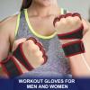 PATIKIL Workout Gloves, Weight Lifting Gloves for Men and Women, Gym Gloves for Cycling Sports Training Fitness, Size M, Red view 4