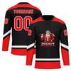 Onegam Custom Christmas Hockey Jersey for Men Women Youth, Santa Claus Ice Hockey Practice Uniform Sports Training Outfit view 1