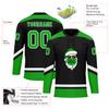 Onegam Custom Christmas Hockey Jersey for Men Women Youth, Santa Claus Ice Hockey Practice Uniform Sports Training Outfit view 3