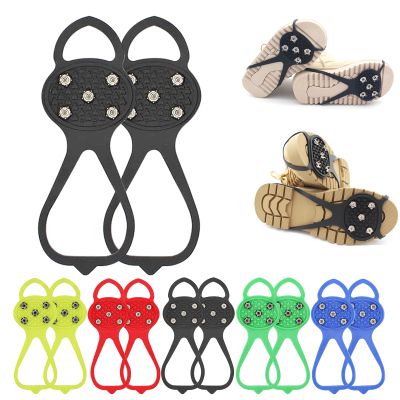 Universal Non-Slip Gripper Spikes, 2026 Upgrade Universal Gripper Spikes Non Slip Shoe Grips, Traction Cleats Ice Snow Grips Anti Slip Silicone for Hiking Walking Climbing FishingBlack, Child