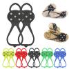 Universal Non-Slip Gripper Spikes, 2026 Upgrade Universal Gripper Spikes Non Slip Shoe Grips, Traction Cleats Ice Snow Grips Anti Slip Silicone for Hiking Walking Climbing FishingBlack, Child view 1