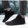 WBHGDWQP Men's Winter Snow Boots Comfortable Warm Plush Lined Outdoor Non-Slip Winter Boots Men's Lightweight Hiking Boots (Black,5.5) view 2