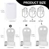 heqxwl 2PCS Gymnastics Hand Grips Gloves Wristbands, Gymnastic Hand Grips Gymnastic Bar Palm Protection and Wrist Support Sports Accessories for Boys Girls Youth Kids Workout and Exercise (White, S) view 2