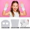 heqxwl 2PCS Gymnastics Hand Grips Gloves Wristbands, Gymnastic Hand Grips Gymnastic Bar Palm Protection and Wrist Support Sports Accessories for Boys Girls Youth Kids Workout and Exercise (White, S) view 3
