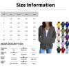 Womens Zip Up Hoodies Cozy Soft Fleece Jacket Comfy Casual Cute Oversized Sweatshirts Trendy Plain Thumb Hole Hooded Sweatshirt Fitted Workout Sweat Jackets Cotton Warm Fleece Lined Thick Winter Coats view 4