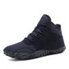 WBHGDWQP Men's Winter Snow Boots Comfortable Warm Plush Lined Outdoor Non-Slip Winter Boots Men's Lightweight Hiking Boots (Dark Blue,10) view 1