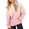 GAANBODI Hoodies for Teen Girls Cute Trendy Preppy Hooded Pocket Sweatshirts Long Sleeve Gradient Shirts Pullover 01-Pink 13-14 Years view 1