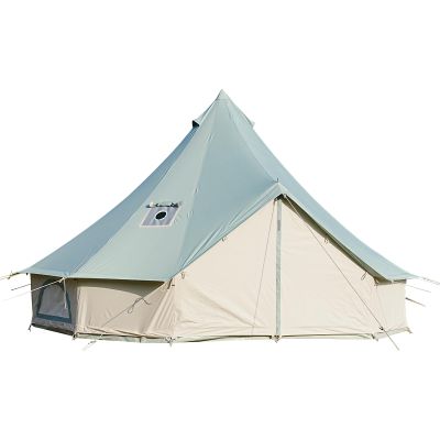 VANFOND Canvas Bell Tent - 4 Seasons Glamping Tent with Stove Jack for Family Camping - Assorted Colors, Waterproof