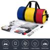 Romanian Flag Waterproof Gym Bag with Shoe Compartment Sports Duffel for Travel Beach view 4