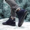 WBHGDWQP Men's Winter Snow Boots Comfortable Warm Plush Lined Outdoor Non-Slip Winter Boots Men's Lightweight Hiking Boots (Dark Blue,6) view 2