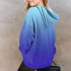 GAANBODI Hoodies for Teen Girls Cute Trendy Preppy Hooded Pocket Sweatshirts Long Sleeve Gradient Shirts Pullover 01-Blue 11-12 Years view 2