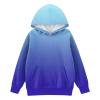 GAANBODI Hoodies for Teen Girls Cute Trendy Preppy Hooded Pocket Sweatshirts Long Sleeve Gradient Shirts Pullover 01-Blue 11-12 Years view 3