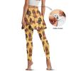 WHUVUMFY Women Athletic Skirts with Leggings Soft Dachshund Skorts Leggings Running Outdoor Workout Skorts with Pockets view 3