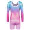 BAOHULU Leotard for Girls Gymnastics Toddler Tank Biketards Shorts Shiny Diamond Kids Dancewear B389_BluePink_100 view 2