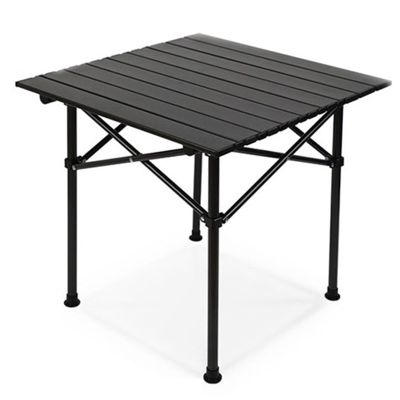 TYYMSMK Folding Table, Lightweight and Foldable with Roller Blinds, Strong Load-Bearing Capacity, Anti Slip Rubber Pad, Suitable for Outdoor Camping, Picnicking, Barbecue, Beach Terrace, 4-6 People