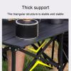 TYYMSMK Folding Table, Lightweight and Foldable with Roller Blinds, Strong Load-Bearing Capacity, Anti Slip Rubber Pad, Suitable for Outdoor Camping, Picnicking, Barbecue, Beach Terrace, 4-6 People view 4