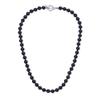 GAVU Men's Black Onyx Crystal Beaded Necklace, 24" Length view 1