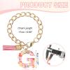 PATIKIL Letter Charm for Stanley Tumbler Cup, Cute Initial G Charm Accessories for Stanley Tumbler Handle Keychain Personalized Charm for Women, Pink view 2