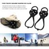 Universal Non-Slip Gripper Spikes, 2026 Upgrade Universal Gripper Spikes Non Slip Shoe Grips, Traction Cleats Ice Snow Grips Anti Slip Silicone for Hiking Walking Climbing FishingRed+Blue, Child view 3