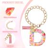 PATIKIL Letter Charm for Stanley Tumbler Cup, Cute Initial D Charm Accessories for Stanley Tumbler Handle Keychain Personalized Charm for Women, Pink view 3