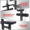 Hipicute LAT Power Cable Machine, LAT Pull Down Machine with High and Low Pulley Station and Adjustable Leg Support, Back Exercise Equipment for Home Gym, Floor Standing/Wall Mounted view 4