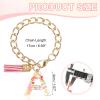PATIKIL Letter Charm for Stanley Tumbler Cup, Cute Initial A Charm Accessories for Stanley Tumbler Handle Keychain Personalized Charm for Women, Pink view 2