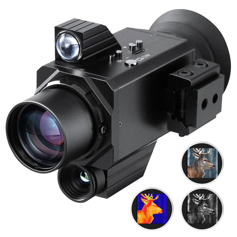 Miasazyr Thermal Monocular for Hunting, 296x192 (60 Hz), 4K Resolution, 11 Modes, 7X Magnification Thermal Monocular Night Vision Handheld Thermal Imaging