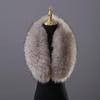 Ayuduots 55-90cm Elegant Faux Fur Collar Trim, Women Men Collar Hood Shawl Wraps for Winter Coat Replacement Attachment view 2