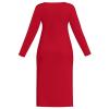 Adugen Origei Women's Temperament Long Sleeve Dress Austria Flag Work Dress Ladies Body Daily Dress for Women 5XL view 2