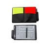 Soccer Referee Flag,Checkered Linesman Flags Set with CaseRed Yellow Cards with Notebook and Pencil,Coach Stainless Steel Whistles with Lanyard view 3